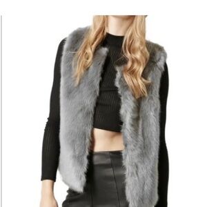 Topshop Grey Winter Vest